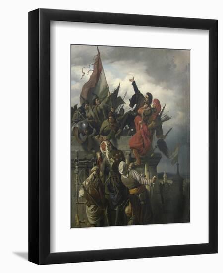 The Self-Sacrifice of Titusz Dugovics, 1859-Sándor Wagner-Framed Giclee Print