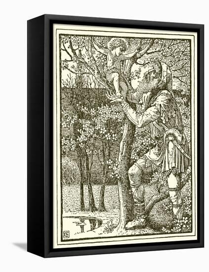 The Selfish Giant-Walter Crane-Framed Stretched Canvas