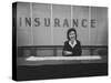 The Selling of Air Accident Insurance at Newark Airport-null-Stretched Canvas