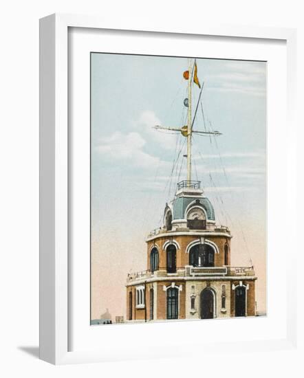 The Semaphore System at the Port of Le Havre, France-null-Framed Photographic Print