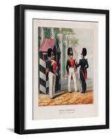 The Semenovsky Life-Guards Regiment, First Quarter of 19th C-Horace Vernet-Framed Giclee Print