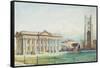 The Senate House at Cambridge University-Bradford Rudge-Framed Stretched Canvas