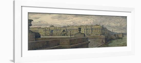 The Senate Square in St. Petersburg, 1904-Evgeny Evgenyevich Lanceray-Framed Giclee Print