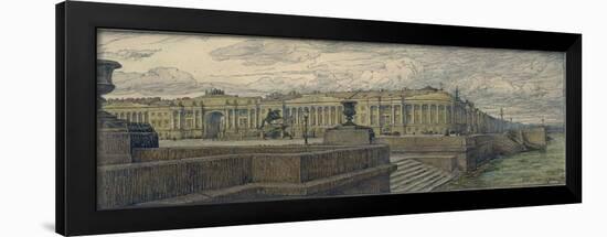 The Senate Square in St. Petersburg, 1904-Evgeny Evgenyevich Lanceray-Framed Giclee Print
