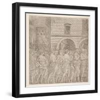 The Senators, from 'The Triumph of Julius Caesar, C.1495-Andrea Mantegna-Framed Giclee Print