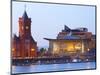 The Senedd (Welsh National Assembly Building) and Pier Head Building, Cardiff Bay, Cardiff, South W-Billy Stock-Mounted Photographic Print