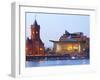 The Senedd (Welsh National Assembly Building) and Pier Head Building, Cardiff Bay, Cardiff, South W-Billy Stock-Framed Photographic Print