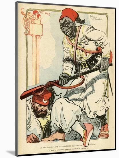 The Senegalese in the Dardanelles Wwi-Lubin De Beauvais-Mounted Art Print