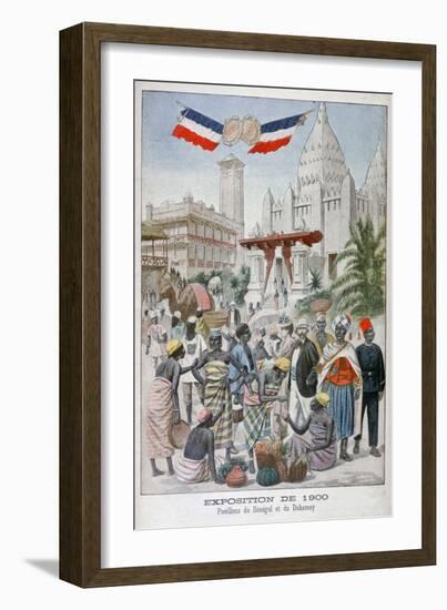 The Sengalise Pavilion at the Universal Exhibition of 1900, Paris, 1900-null-Framed Giclee Print