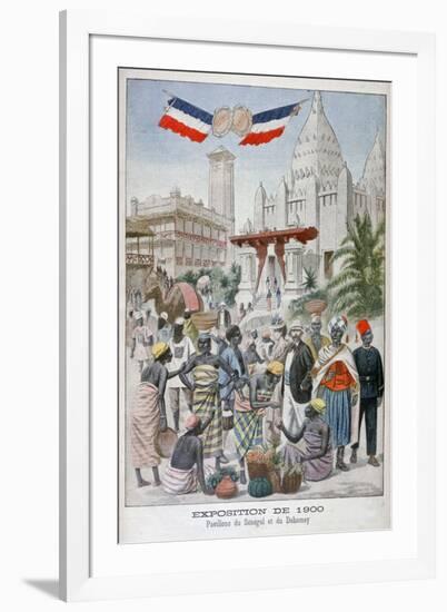 The Sengalise Pavilion at the Universal Exhibition of 1900, Paris, 1900-null-Framed Giclee Print