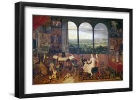 The Sense of Hearing, 1618-Jan Brueghel the Elder-Framed Giclee Print