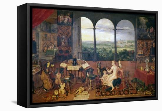 The Sense of Hearing, 1618-Jan Brueghel the Elder-Framed Stretched Canvas