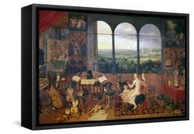 The Sense of Hearing, 1618-Jan Brueghel the Elder-Framed Stretched Canvas