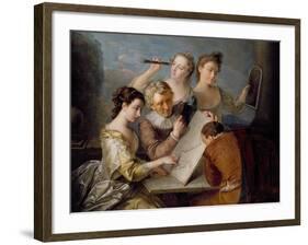 The Sense of Sight, c.1744-47-Philippe Mercier-Framed Giclee Print