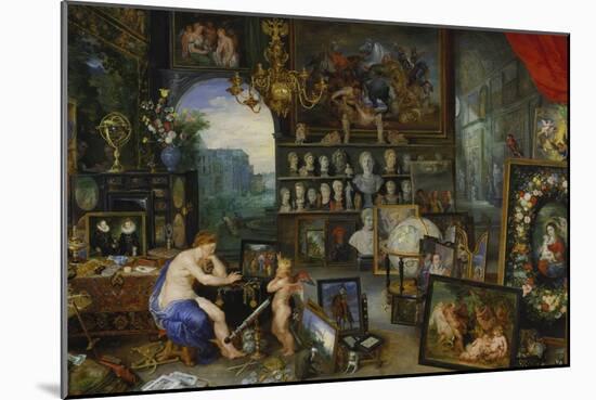 The Sense of Sight. (Executed with Peter Paul Rubens), 1617-Jan Brueghel the Elder-Mounted Giclee Print