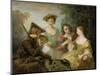 The Sense of Smell, c.1744-47-Philippe Mercier-Mounted Premium Giclee Print