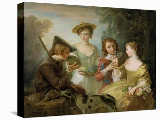The Sense of Smell, c.1744-47-Philippe Mercier-Stretched Canvas
