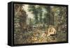 The Sense of Smell-Jan Brueghel the Elder-Framed Stretched Canvas