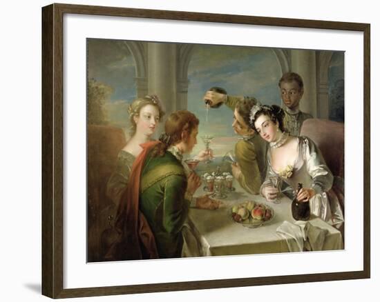 The Sense of Taste, c.1744-47-Philippe Mercier-Framed Giclee Print