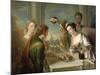 The Sense of Taste, c.1744-47-Philippe Mercier-Mounted Giclee Print