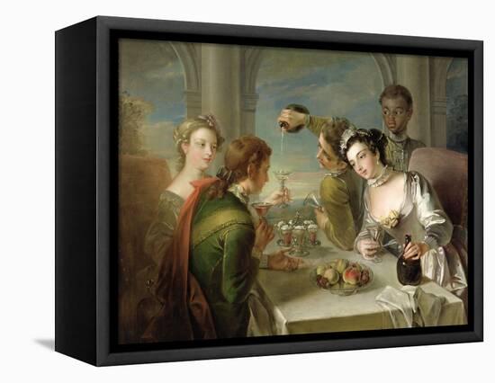 The Sense of Taste, c.1744-47-Philippe Mercier-Framed Stretched Canvas