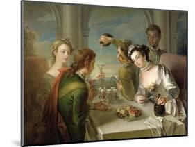 The Sense of Taste, c.1744-47-Philippe Mercier-Mounted Premium Giclee Print