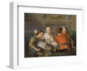 The Sense of Touch, c.1744-47-Philippe Mercier-Framed Giclee Print