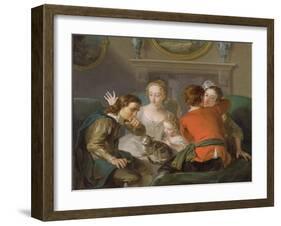 The Sense of Touch, c.1744-47-Philippe Mercier-Framed Giclee Print