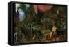 The Sense of Touch-Jan Brueghel the Elder-Framed Stretched Canvas
