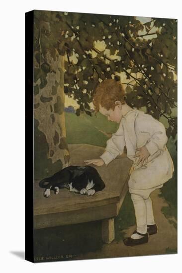 The Senses: Touch-Jessie Willcox-Smith-Stretched Canvas