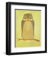 The Sensible Owl-John Golden-Framed Giclee Print