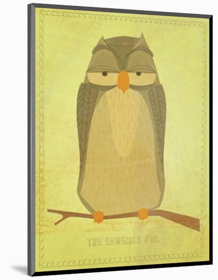 The Sensible Owl-John Golden-Mounted Giclee Print