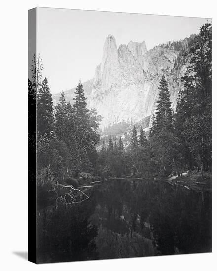 The Sentinel 3270 ft., Yosemite-Carleton E Watkins-Stretched Canvas