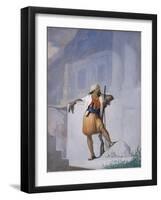 The Sentry, c.1872-William Rimmer-Framed Giclee Print