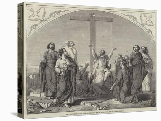 The Separation of the Apostles-Charles Gleyre-Stretched Canvas