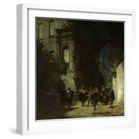 The Serenade, about 1865-Carl Spitzweg-Framed Giclee Print