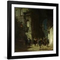 The Serenade, about 1865-Carl Spitzweg-Framed Giclee Print