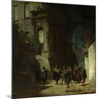 The Serenade, about 1865-Carl Spitzweg-Mounted Giclee Print