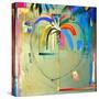 The Serendipity Peek-A-Boo Palm (Hello Freedom)-Andrew Hewkin-Stretched Canvas