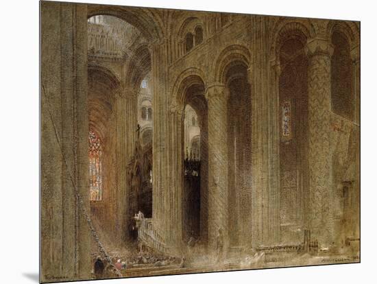 The Sermon (Durham Cathedral)-Albert Goodwin-Mounted Giclee Print
