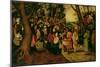 The Sermon of John the Baptist, 1604-Pieter Brueghel the Younger-Mounted Giclee Print