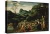 The Sermon of John the Baptist-Jan Swart van Groningen-Stretched Canvas