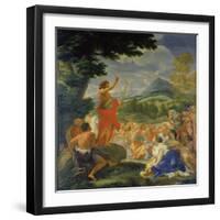 The Sermon of John the Baptist-Giovanni Battista Gaulli-Framed Giclee Print