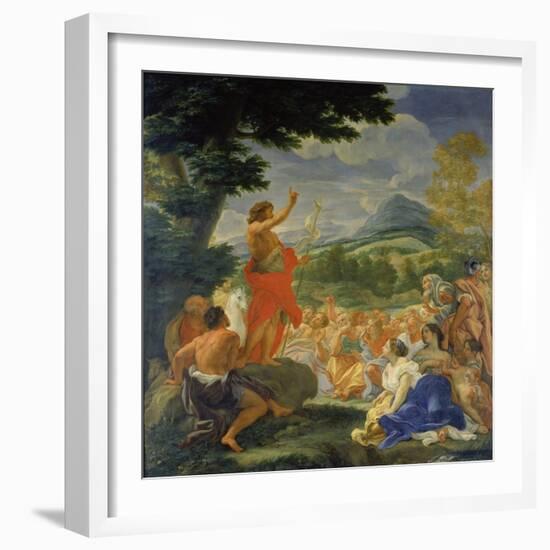 The Sermon of John the Baptist-Giovanni Battista Gaulli-Framed Giclee Print