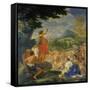 The Sermon of John the Baptist-Giovanni Battista Gaulli-Framed Stretched Canvas