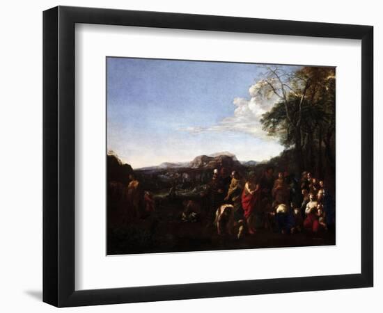 The Sermon of John the Baptist-Michelangelo Cerquozzi-Framed Giclee Print