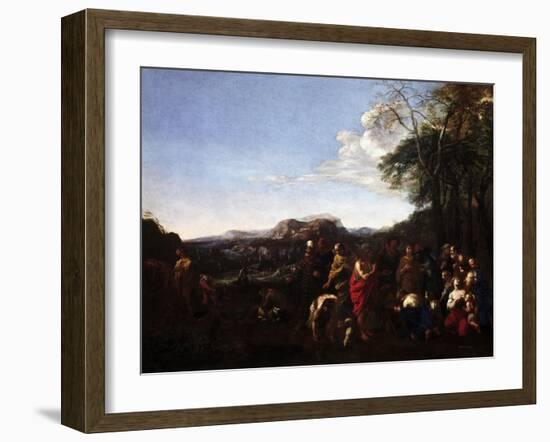 The Sermon of John the Baptist-Michelangelo Cerquozzi-Framed Giclee Print