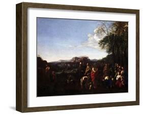 The Sermon of John the Baptist-Michelangelo Cerquozzi-Framed Giclee Print