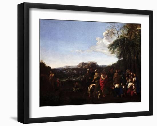 The Sermon of John the Baptist-Michelangelo Cerquozzi-Framed Giclee Print