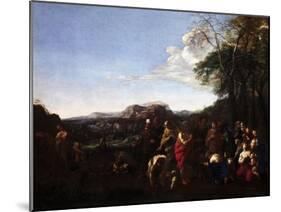 The Sermon of John the Baptist-Michelangelo Cerquozzi-Mounted Giclee Print